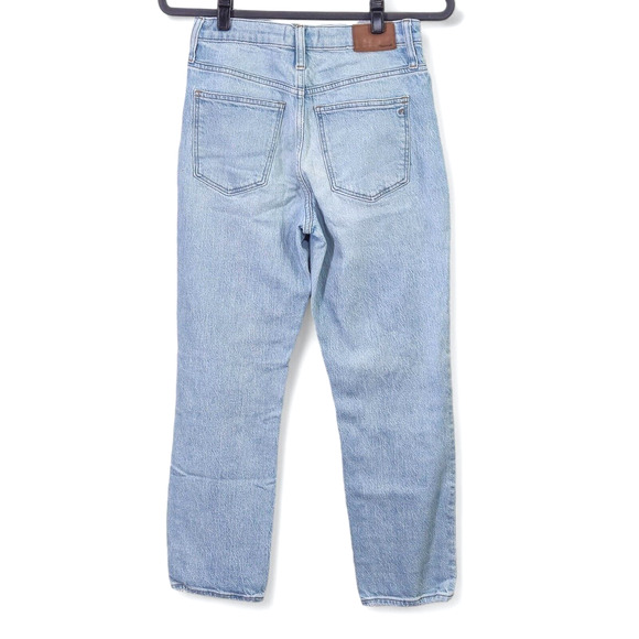 Madewell High-Rise Slim Crop Jeans Light Wash Clean Girl Capsule Size 25 - Picture 3 of 12